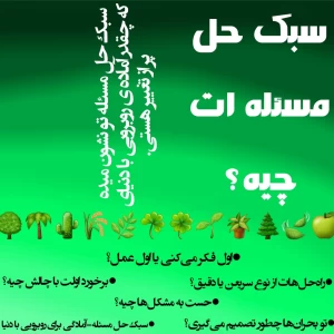 عکس سبک حل مسئله ات چیه؟