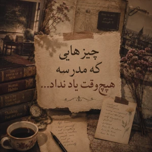 عکس چیزهایی که مدرسه هیچ‌وقت یاد نداد...